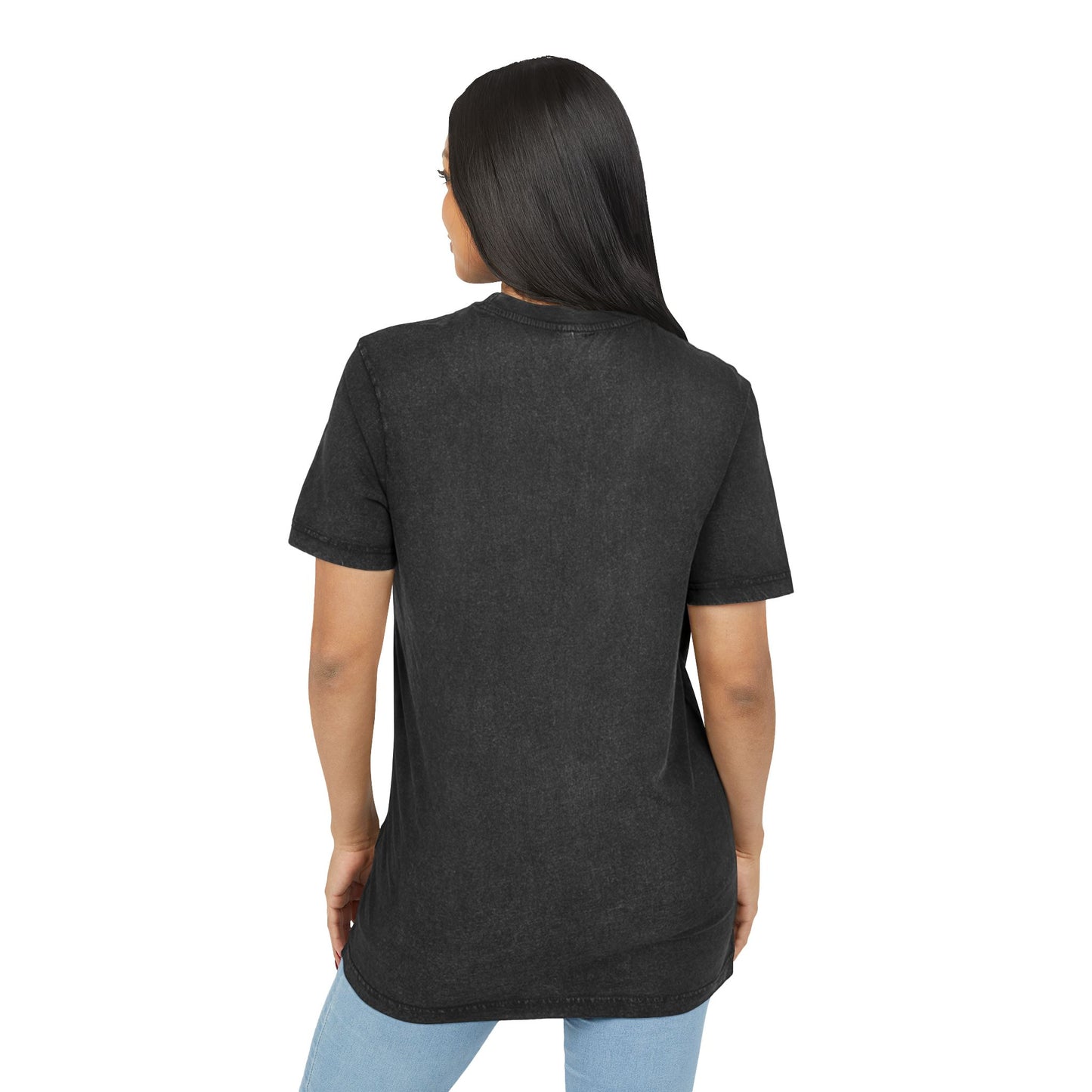 Believe Acid Washed Round Neck Tee