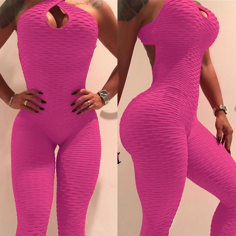 Backless Yoga Jumpsuit with Cross Design Full Bodysuit Tracksuit
