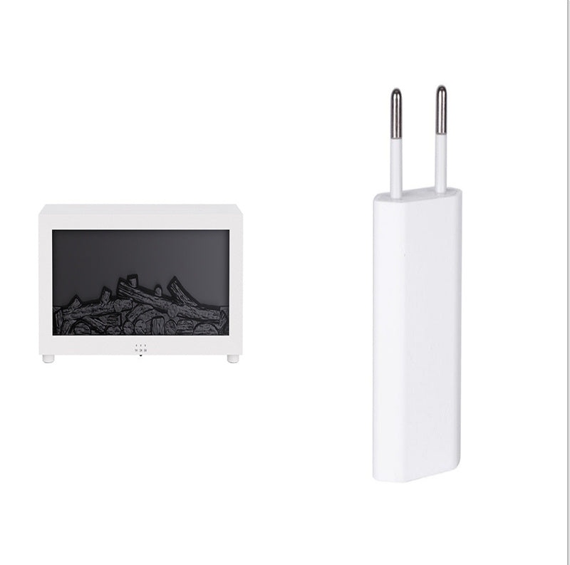 Flame Aromatherapy Machine Colorful Essential Oil Diffuser Home Large Fog Volume Flame Humidifier 3D Flame Fireplace Machine