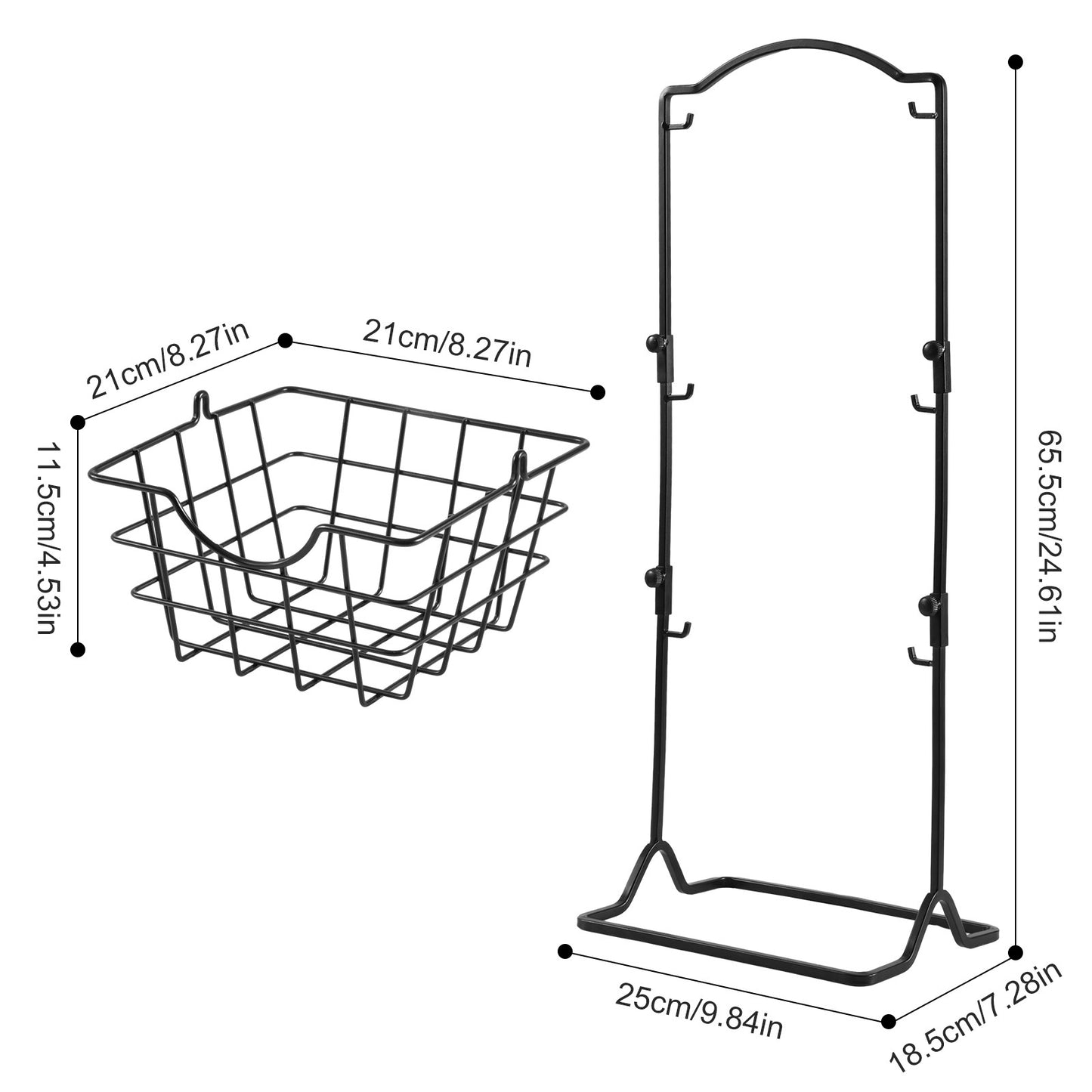 Multi-Layer Iron Storage Shelf for Home & Kitchen Organization
