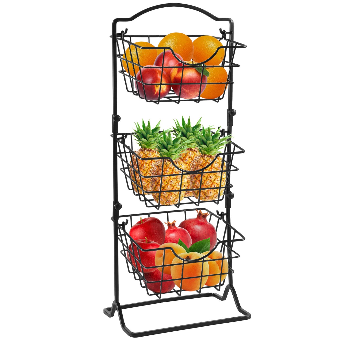 Multi-Layer Iron Storage Shelf for Home & Kitchen Organization
