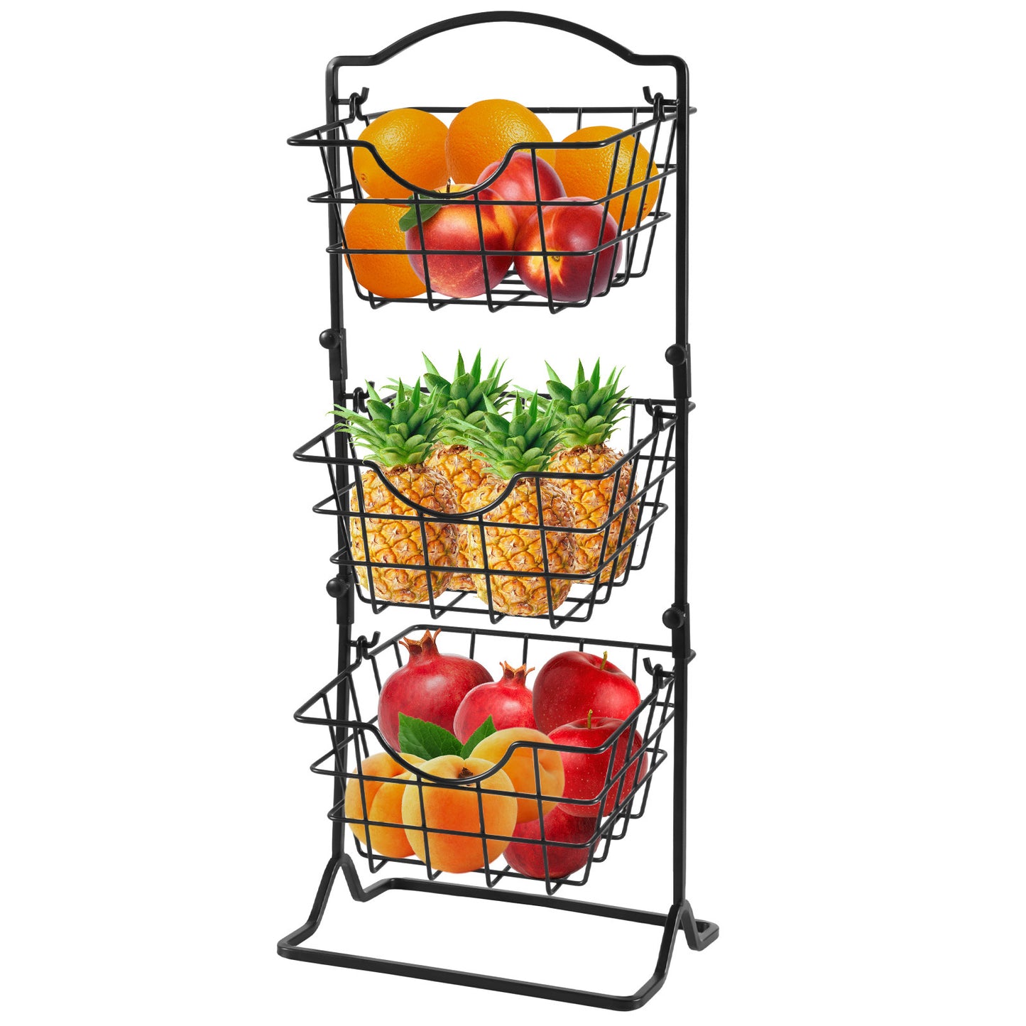 Multi-Layer Iron Storage Shelf for Home & Kitchen Organization