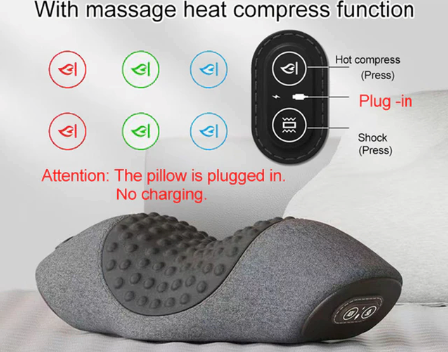 Cervical Massager Hot Pillow for Neck Pain Relief