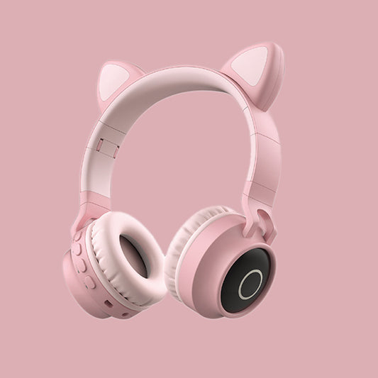 LED Light Cat Ear Headphones Wireless Bluetooth