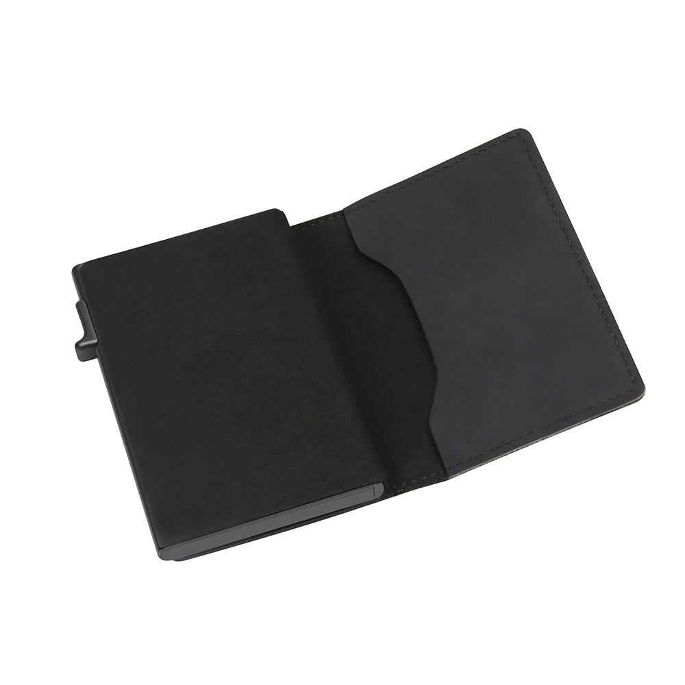 Card Holder Wallets Money Bag Male Black Short Purse Small Leather Slim