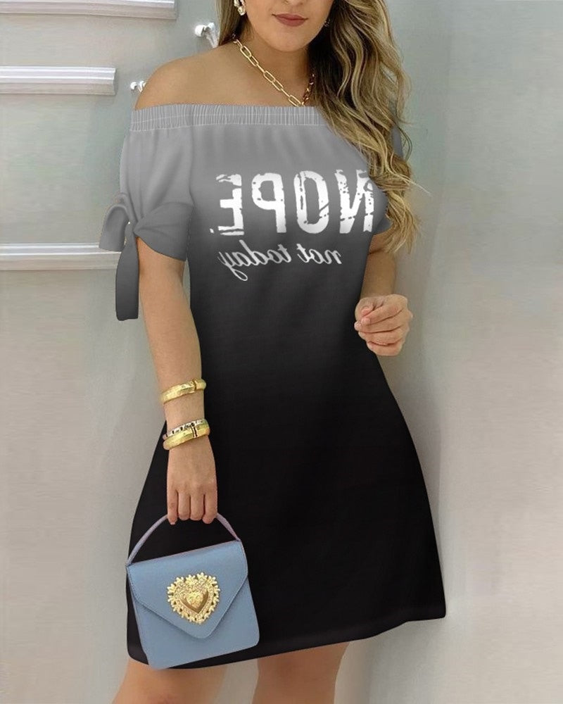 Women Off Shoulder Mini Dress