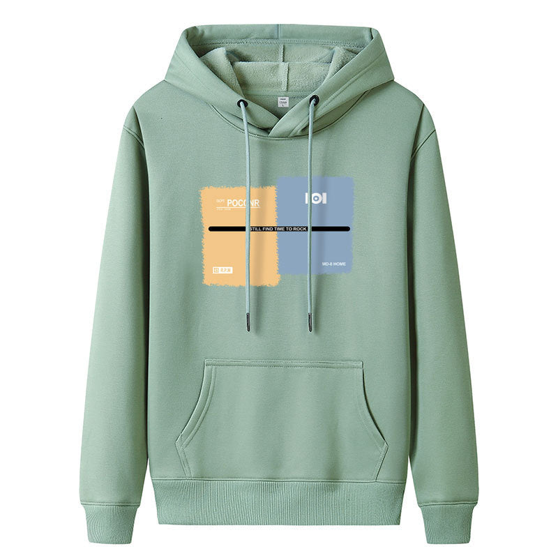 Men's Fashion Casual Fleece-lined Thickened Hooded Sweatshirt