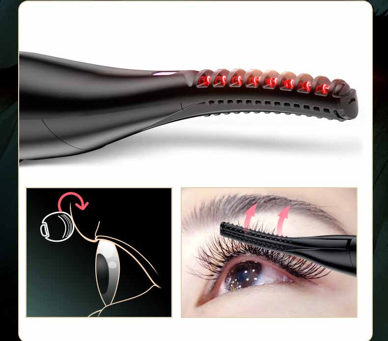 Electric Eyelash Curler Brush Double-Sided Heated Eyelash Curler