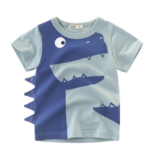 Children's Boys Cotton T-shirt Short Sleeves