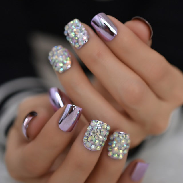 Metal false nails