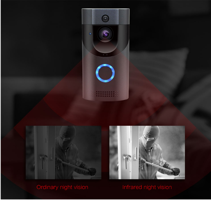 Home alarm smart wifi video doorbell wireless video intercom doorbell mobile phone remote video