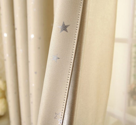 Star Print Perforated Finished Curtain