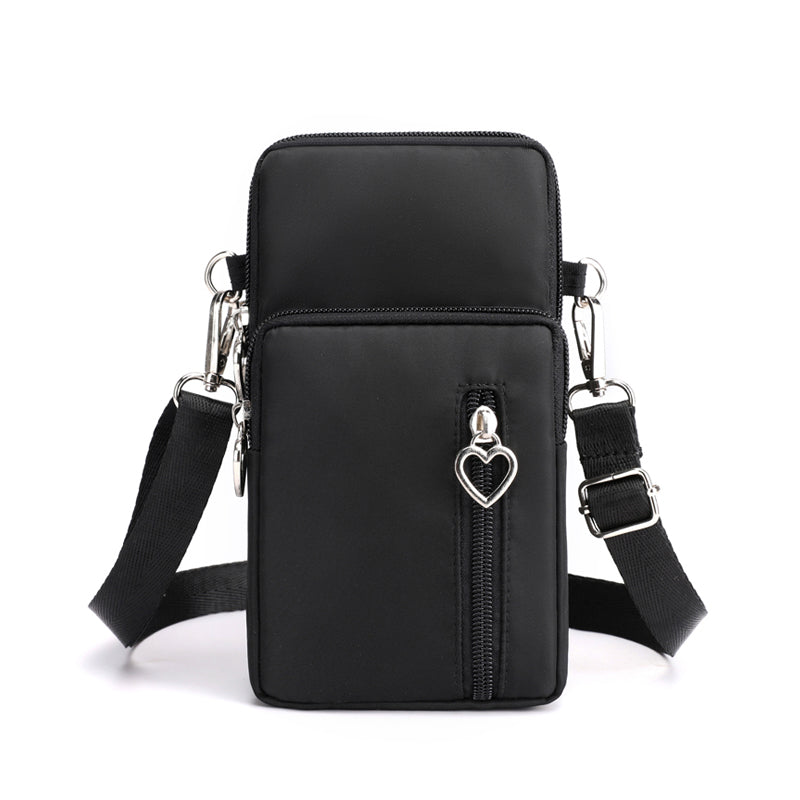 Solid Color Mobile Phone Crossbody Shoulder Women Arm Bag