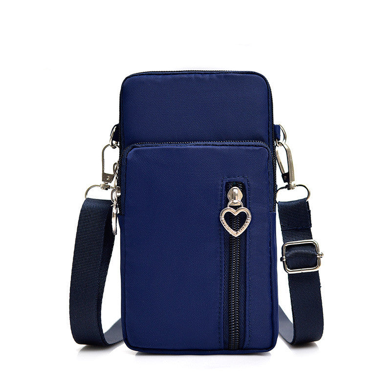 Solid Color Mobile Phone Crossbody Shoulder Women Arm Bag