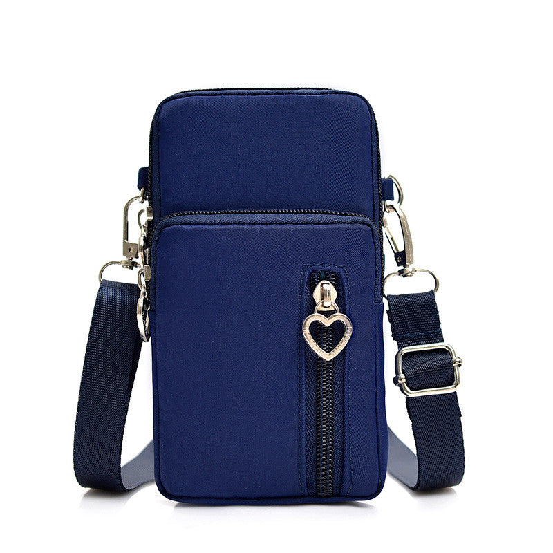 Solid Color Mobile Phone Crossbody Shoulder Women Arm Bag