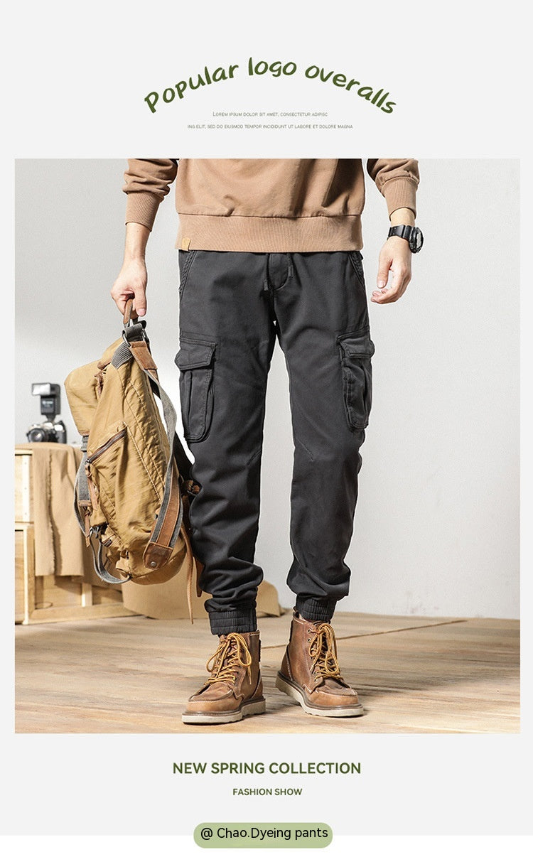 Casual Pants Ankle-tied Fashion Brand Cargo Pants