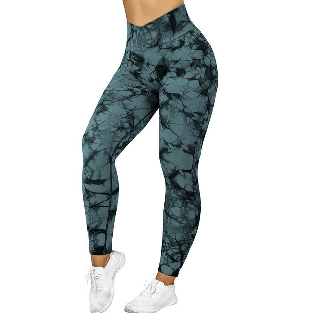 Seamless Tie Dye Leggings Yoga Pants