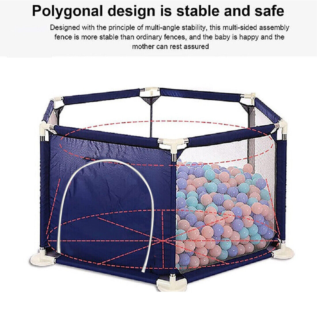 Large Playpen For Kids Toddlers & Infant Activity Center Safety Play Fence Yard