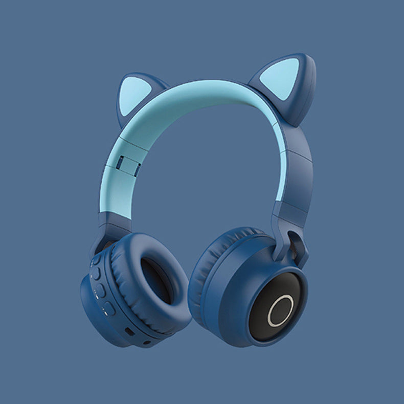 LED Light Cat Ear Headphones Wireless Bluetooth