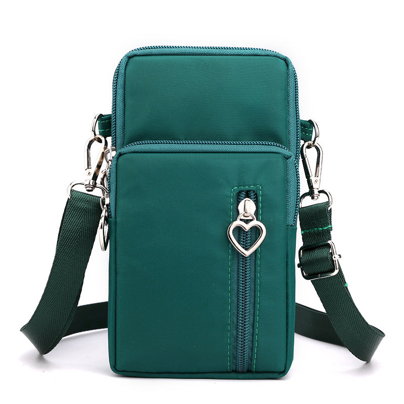 Solid Color Mobile Phone Crossbody Shoulder Women Arm Bag