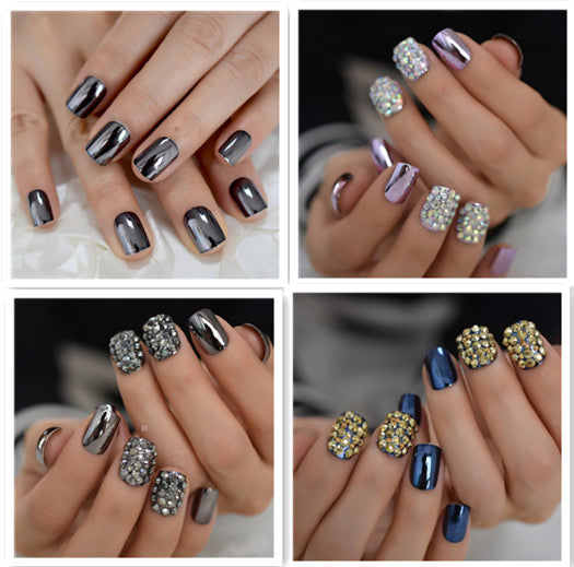 Metal false nails