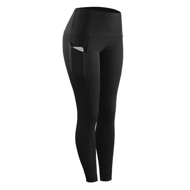 Compression Skinny Fitness Leggings Stretch Sportswear Casual Leggings Pants with Pocket