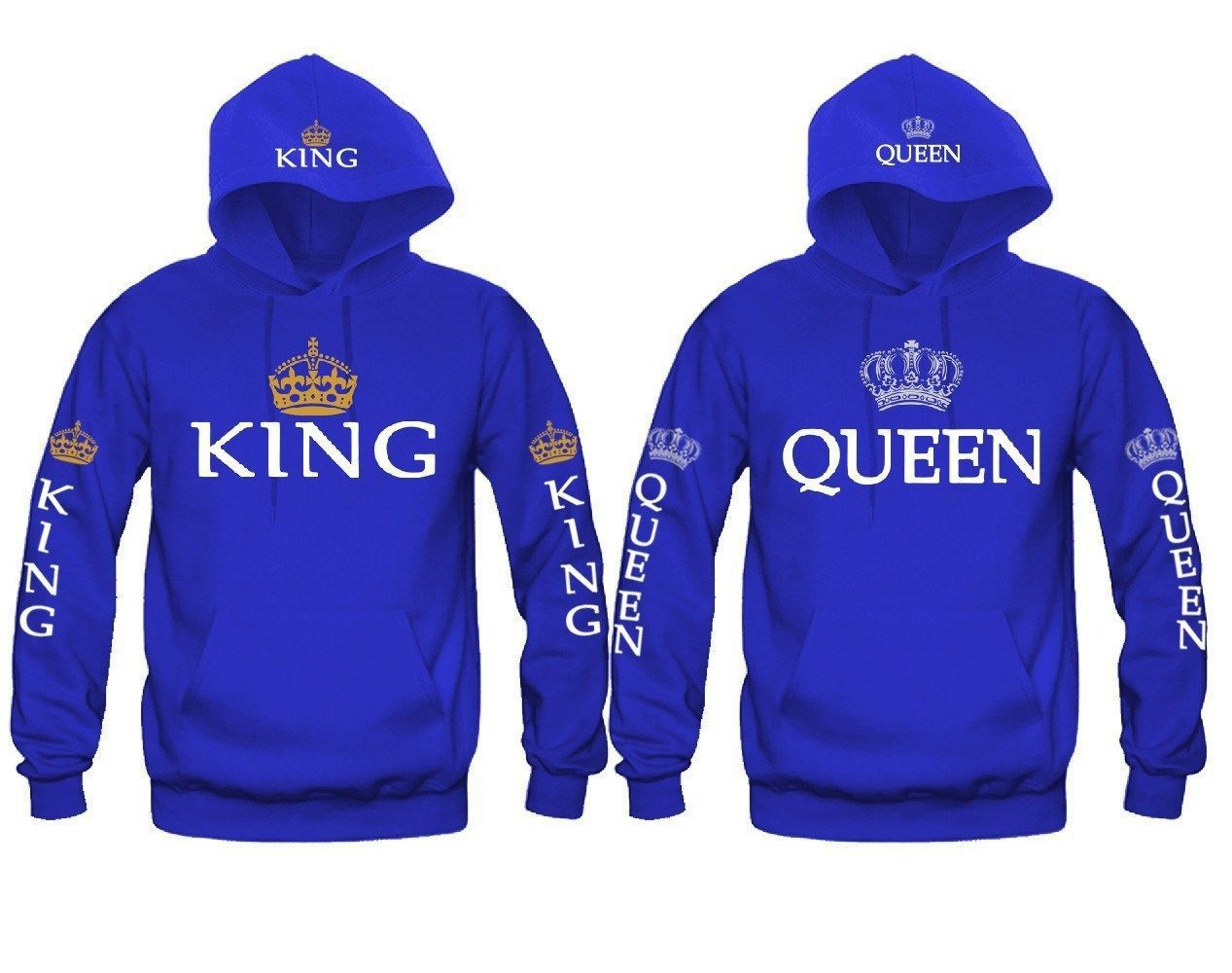 King & Queen Hoodies