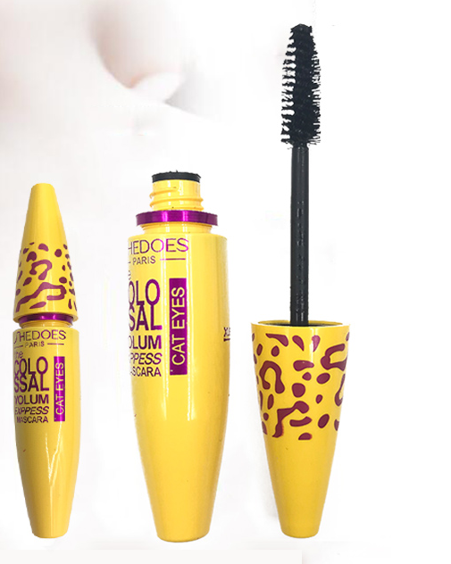 Mascara Leopard-shaped Yellow Tube Thick Curling Waterproof