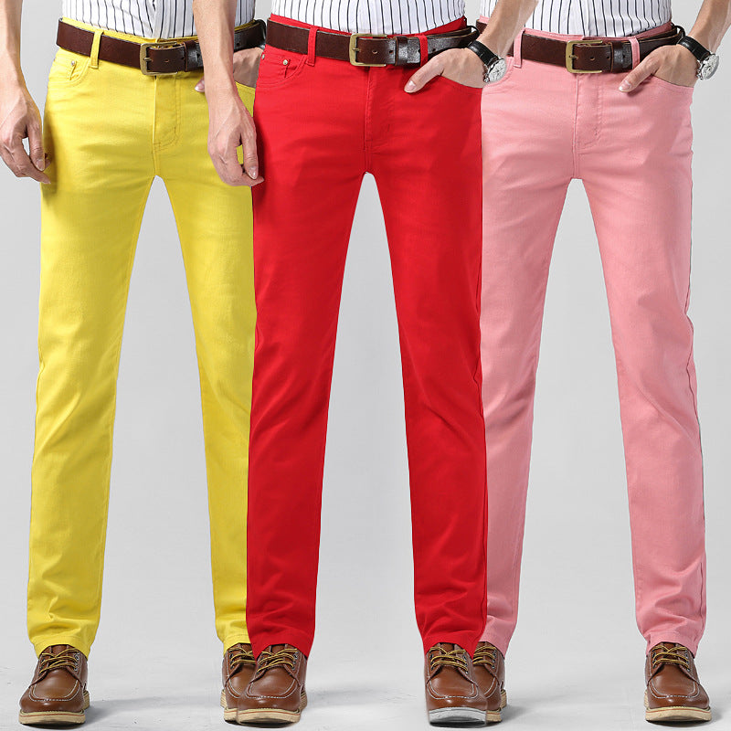 Men's Slim Fit Straight Stretch Casual Pants