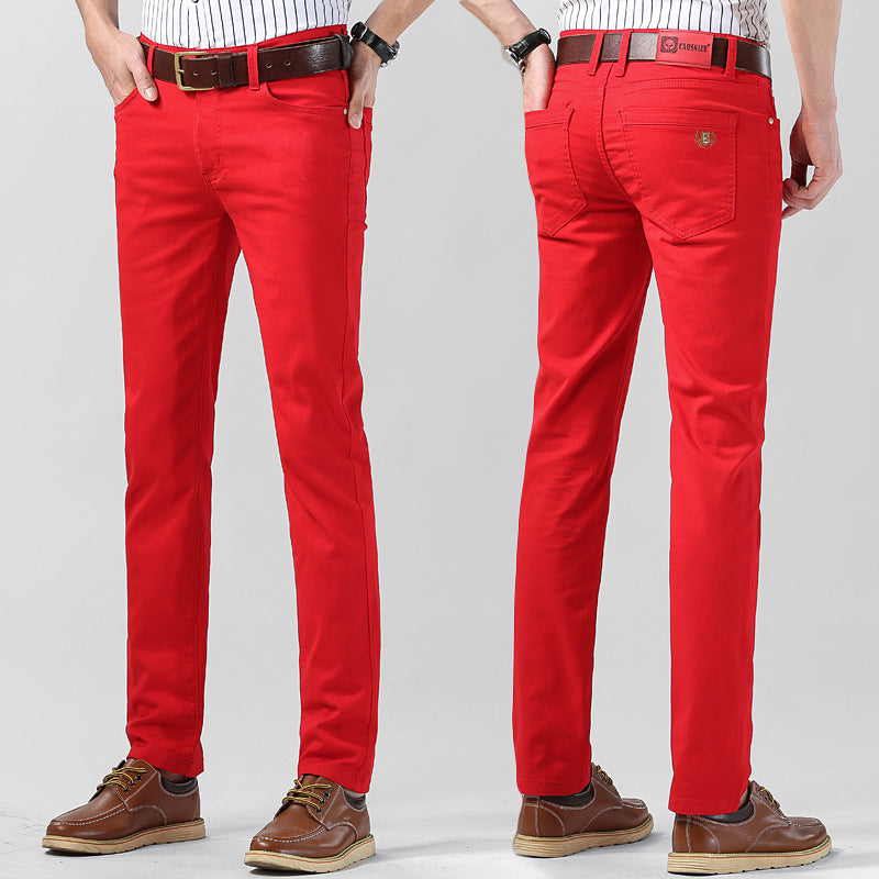 Men's Slim Fit Straight Stretch Casual Pants