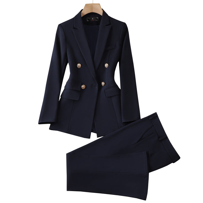 Women's Suit Jacket Bell-bottom Pants Business Suit