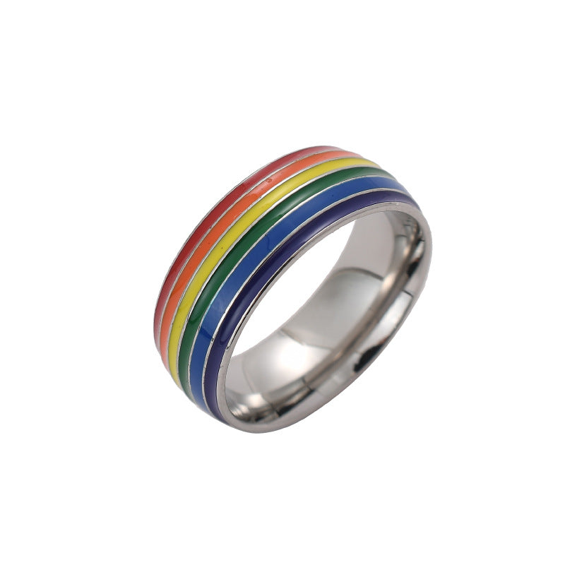 Rainbow Ring 18K Gold Plated