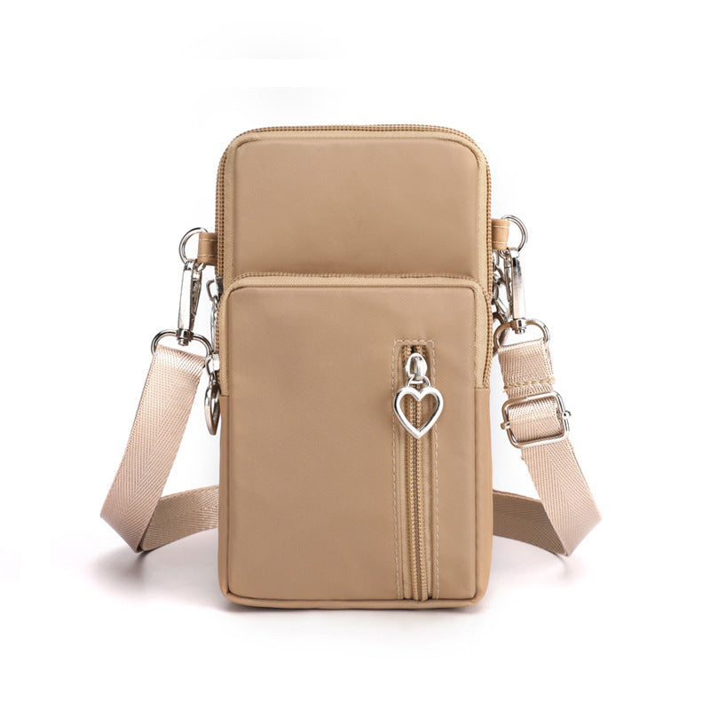 Solid Color Mobile Phone Crossbody Shoulder Women Arm Bag