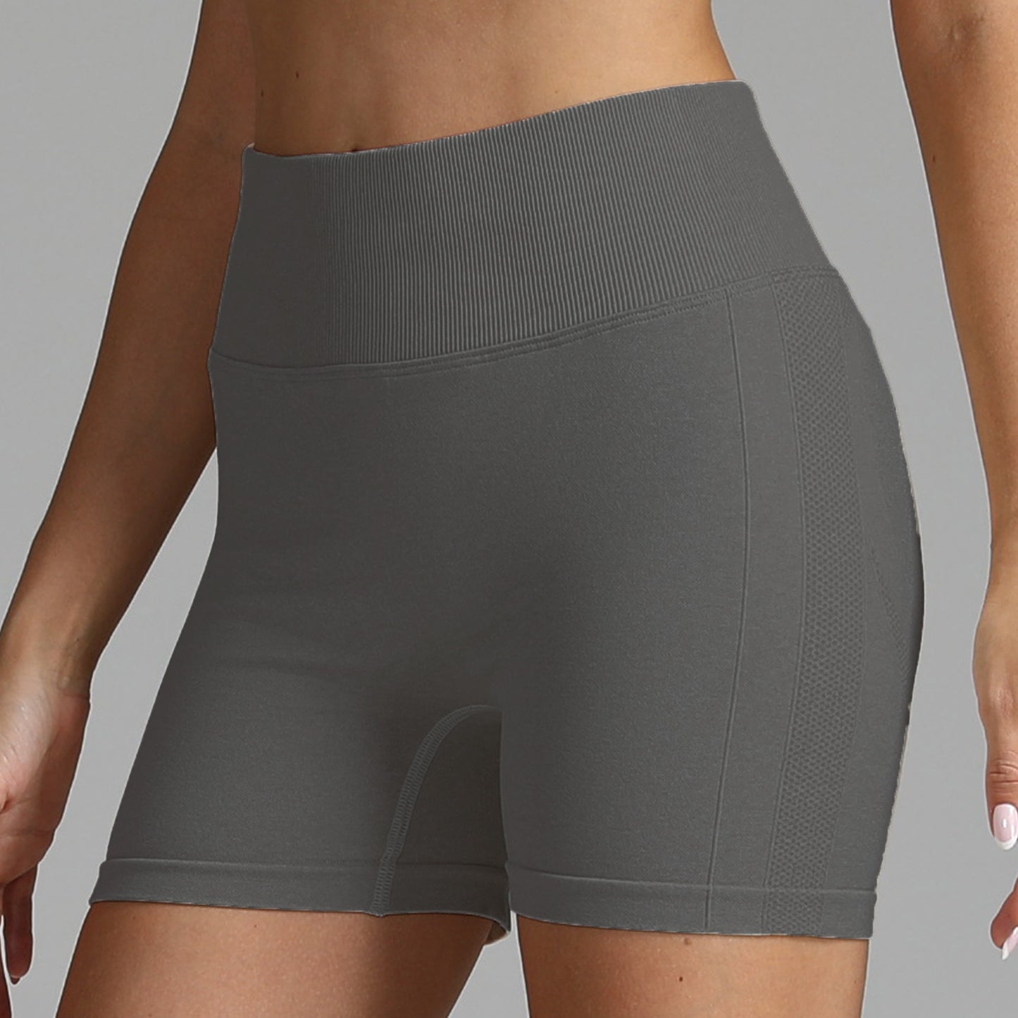 Yoga Shorts Solid Color High Waist Hip-Lifting