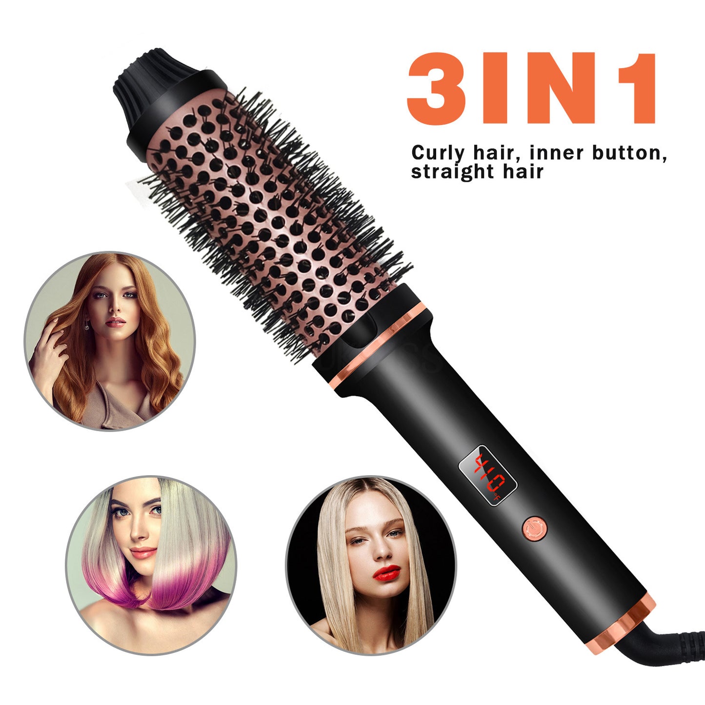 Hair Curler Straight Comb Multifunctional Portable