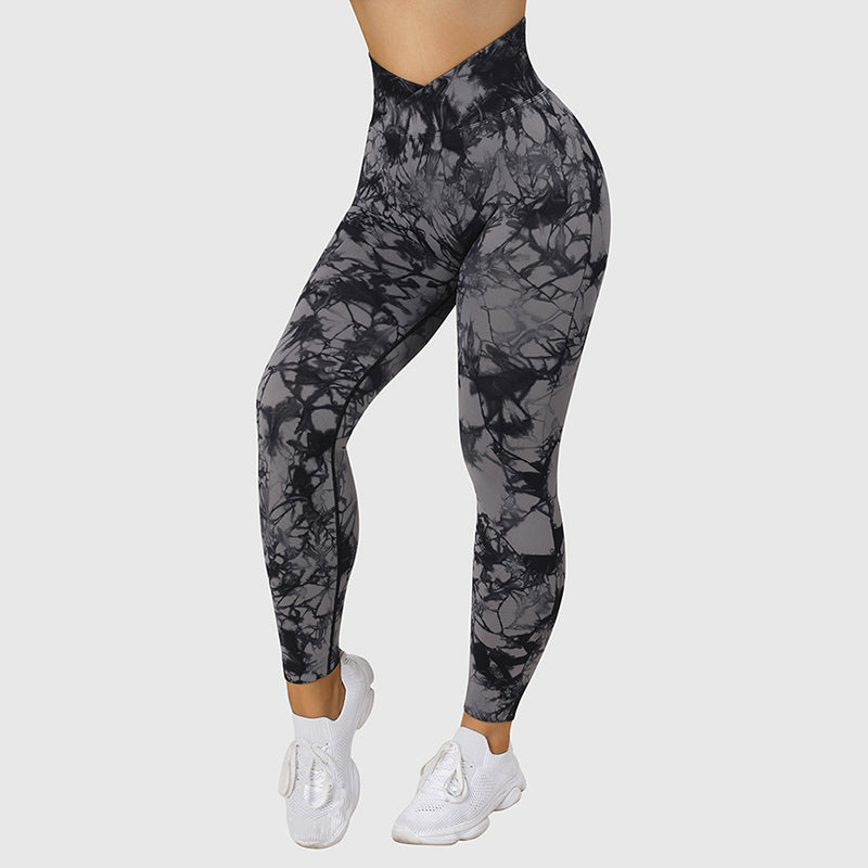 Seamless Tie Dye Leggings Yoga Pants