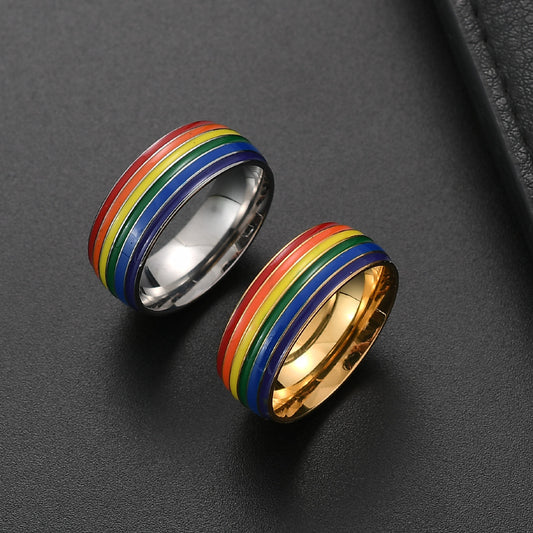 Rainbow Ring 18K Gold Plated