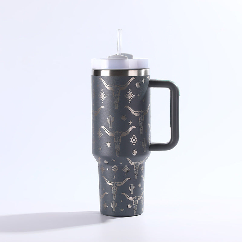 Stainless Steel Cup With Straw