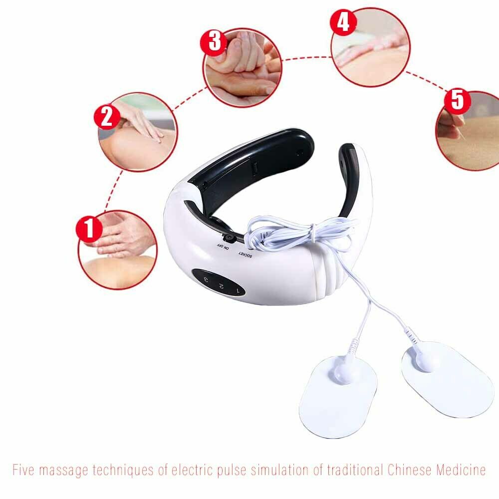 Neck Massager Magnetic Pulse Therapy Vertebra Relax