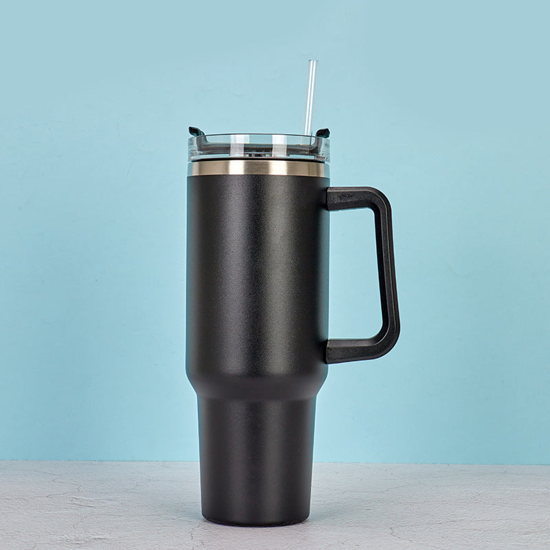 Stainless Steel Cup With Straw BPA Free Thermal Mug 40oz