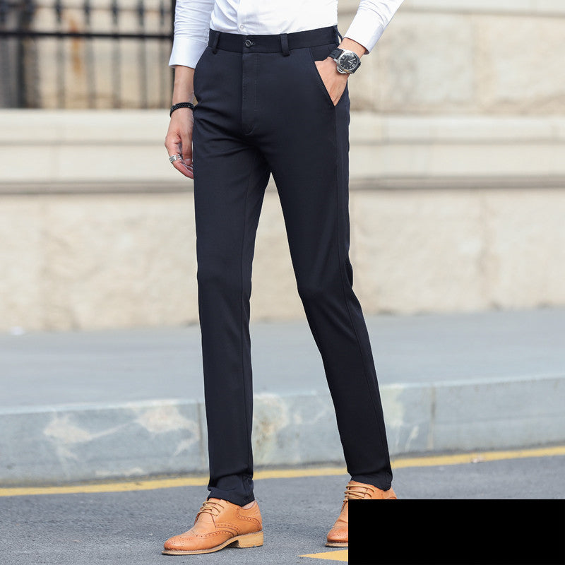 Stretch Suit Pants Men's Thick Business