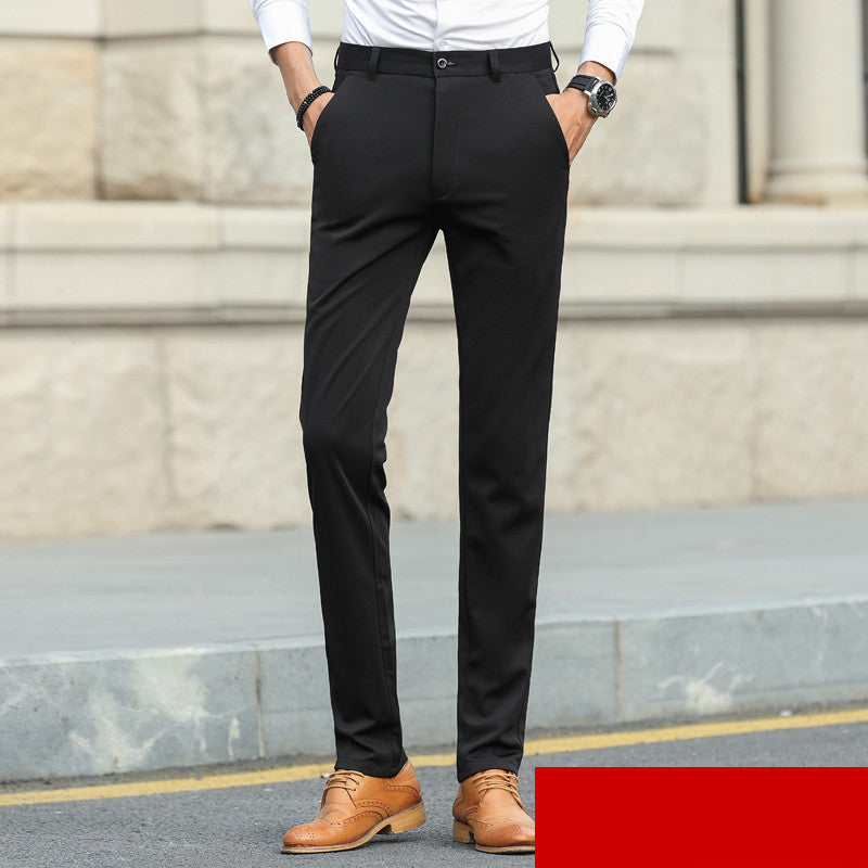 Stretch Suit Pants Men's Thick Business