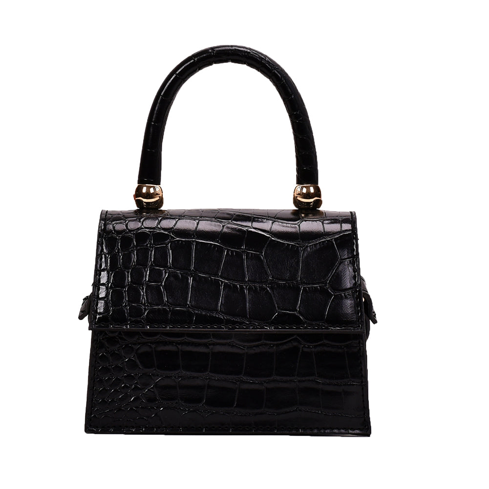 Embossed small square bag