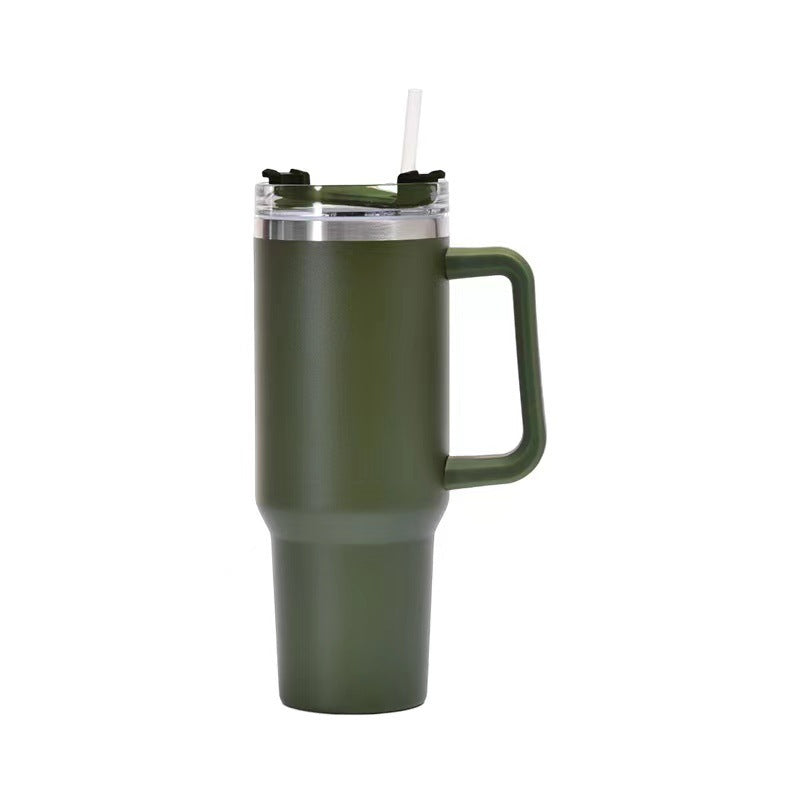 stainless cup with straw