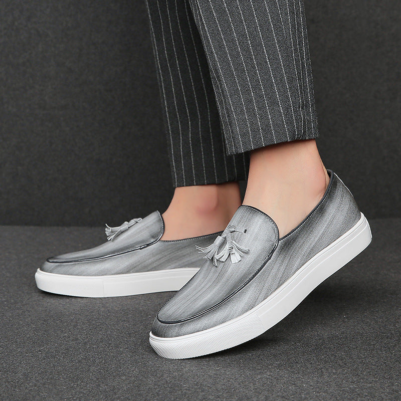 Fashionable And Simple Men's Lazy Casual Leather Shoes