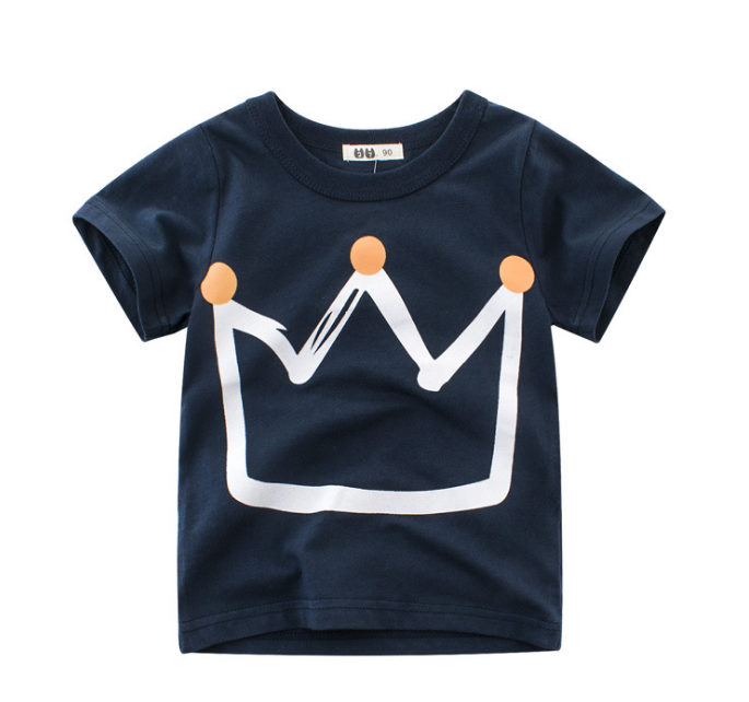 Children's Boys Cotton T-shirt Short Sleeves