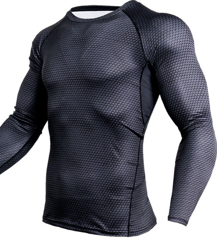 Compression Shirt Men Gym Running Shirt Quick Dry Breathable Fitness Sport Shirt Sportswear