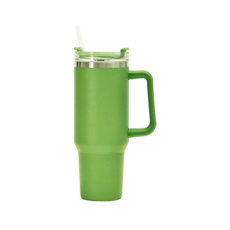 Stainless Steel Cup With Straw BPA Free Thermal Mug 40oz