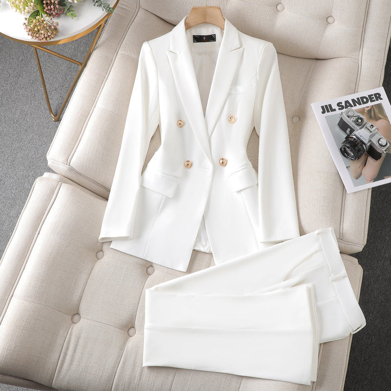 Women's Suit Jacket Bell-bottom Pants Business Suit