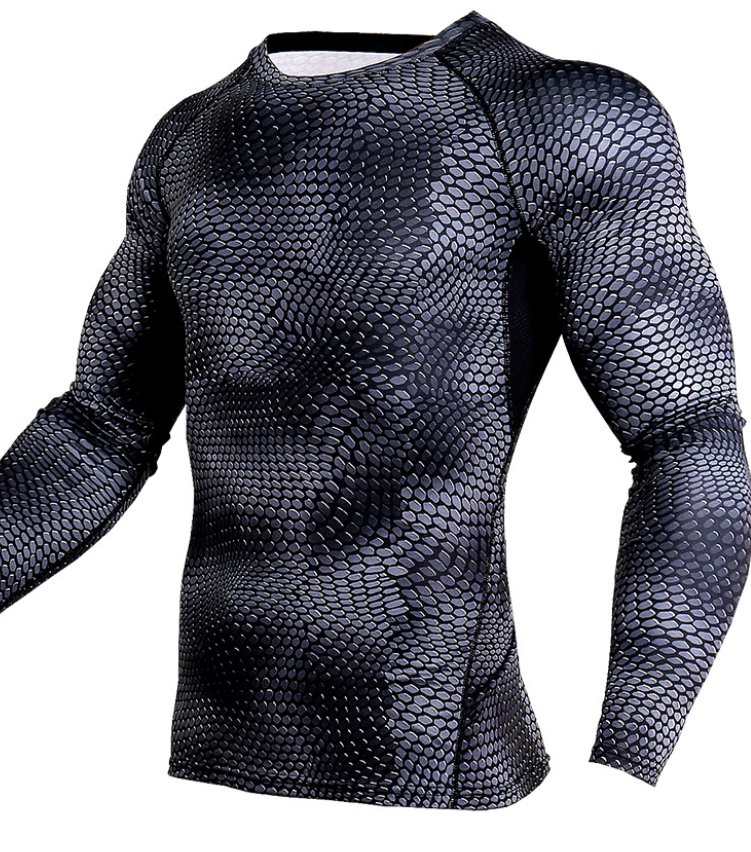 Compression Shirt Men Gym Running Shirt Quick Dry Breathable Fitness Sport Shirt Sportswear